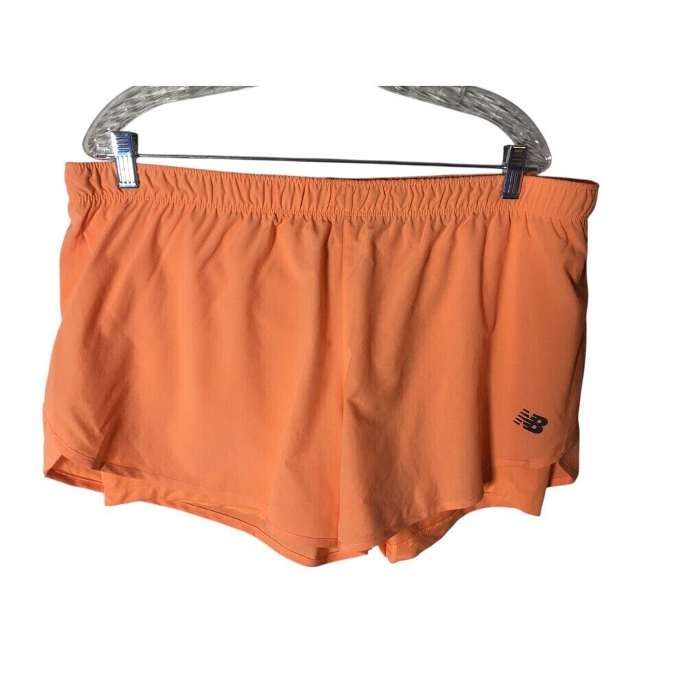 New Balance Shorts Women's Size XL Orange Athletic 3” Running Exercise NEW